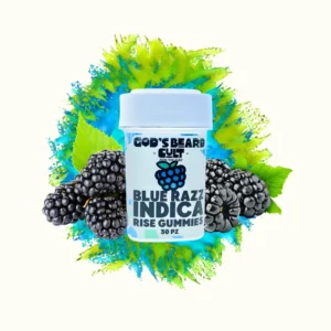 Gomitas con THC Delta 9 de God’s Beard Cult, sabor Blue Razz, disponibles en Splift.