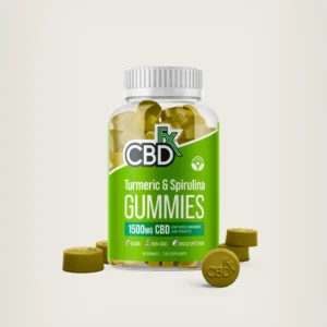 CBDFx | Gomitas de CBD con Cúrcuma y Espirulina 1500mg | 60pzs