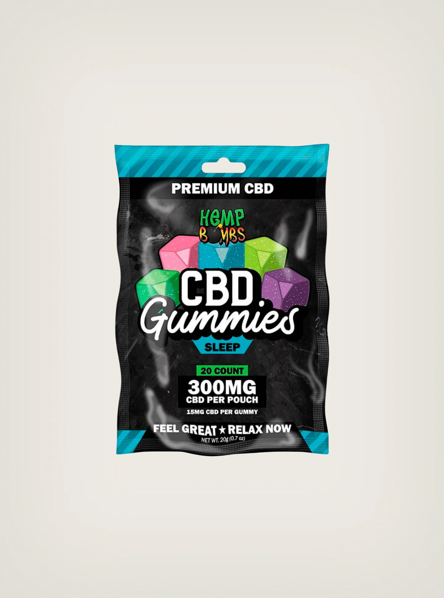 Hemp Bombs | Gomitas de CBD + Melatonina Para Dormir 15mg/pza | 8 o 20pzs