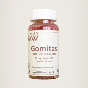 The Canna Raw | Gomitas con CBD 20mg/pza | Cannabidiol México